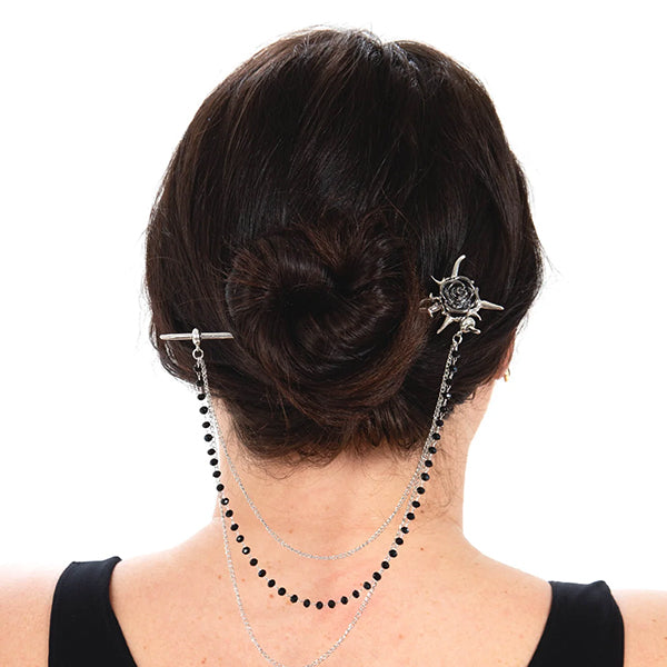 Pamela Mann Rose Thorn hair pin