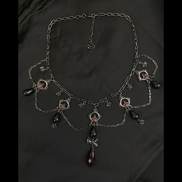 Pamela Mann Victorian Goth statement necklace