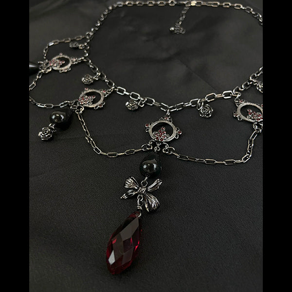 Pamela Mann Victorian Goth statement necklace
