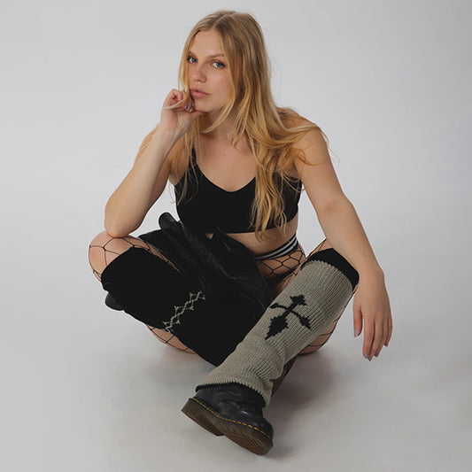 Pamela Mann Reversable Cross & Wire leg warmers