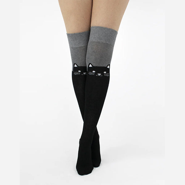 Pamela Mann Cat over-the-knee socks