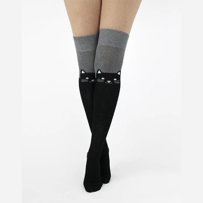 Pamela Mann Cat over-the-knee socks