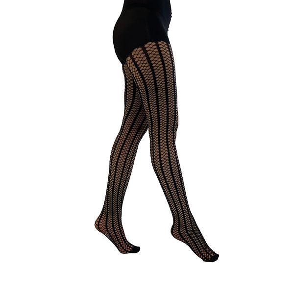 Pamela Mann Vertical Stripe fishnet tights