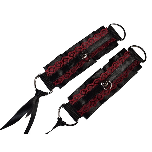 Naughty Pawsies Red Goth cuffs