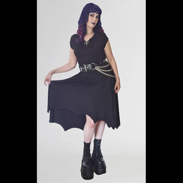 Necessary Evil Evaki hi-lo dress with pockets