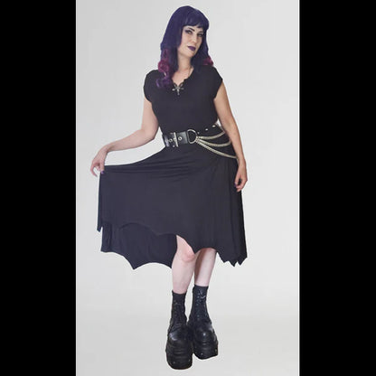 Necessary Evil Evaki hi-lo dress with pockets