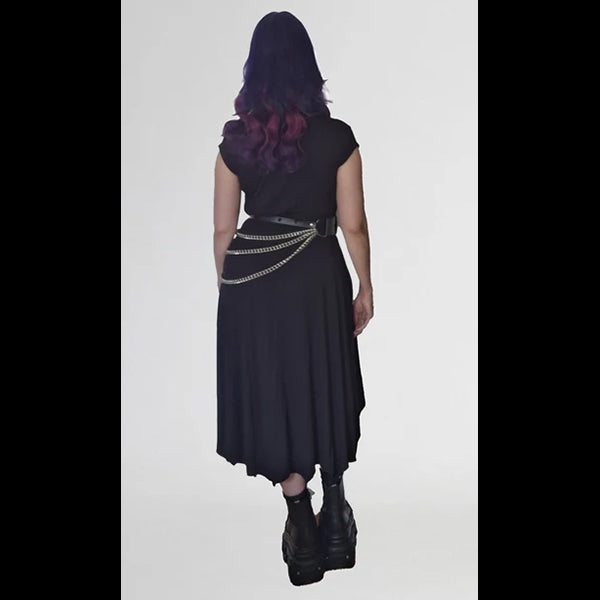 Necessary Evil Evaki hi-lo dress with pockets