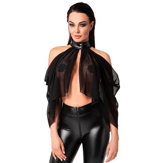 Noir Handmade Tulle Bolero Top