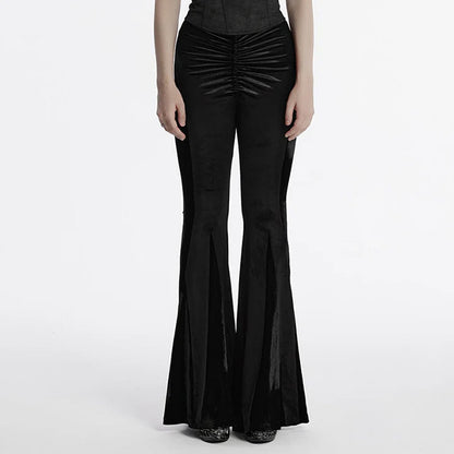 Punk Rave 'Hellebore' black flared trousers