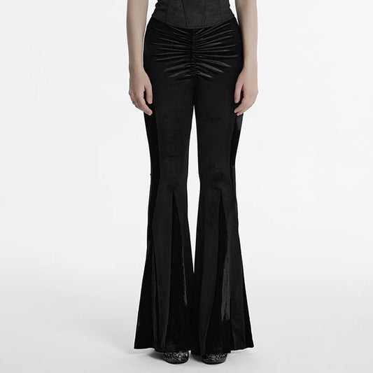 Punk Rave 'Hellebore' black flared trousers
