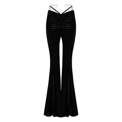 Punk Rave 'Hellebore' black flared trousers