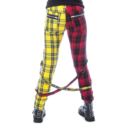 Chemical Black Ordelia red & yellow tartan trousers