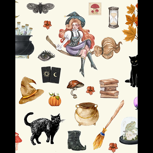 Pamela Mann Spells & Potions printed tights