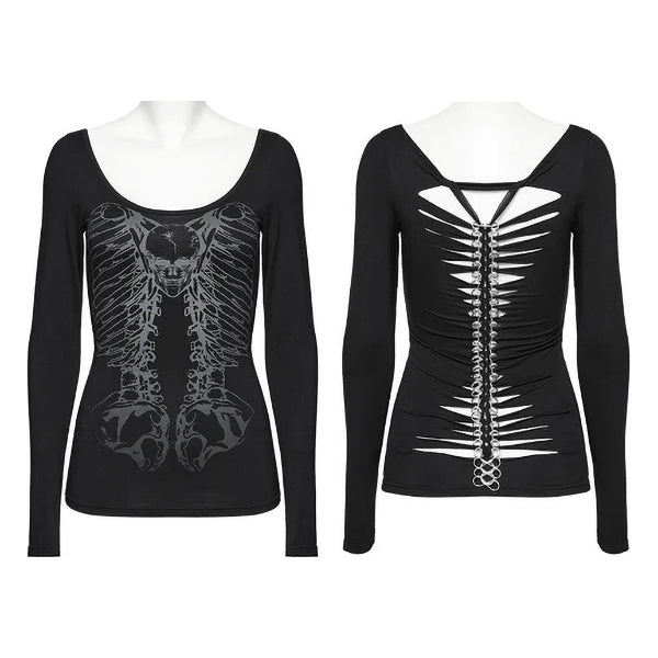 Punk Rave Anatolia backbone chain top