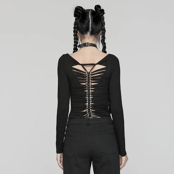 Punk Rave Anatolia backbone chain top