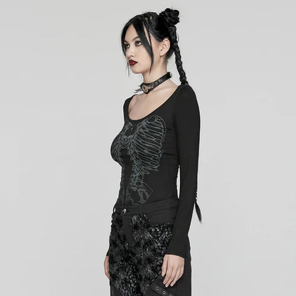 Punk Rave Anatolia backbone chain top