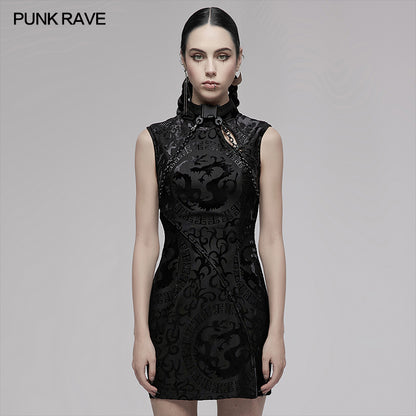 Punk Rave Chinese Style A-Line mini dress