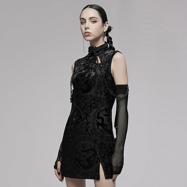 Punk Rave Chinese Style A-Line mini dress