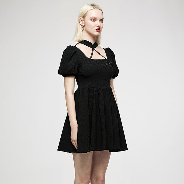 Punk Rave  Chinese Style jacquard mini dress