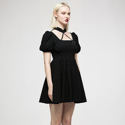 Punk Rave  Chinese Style jacquard mini dress