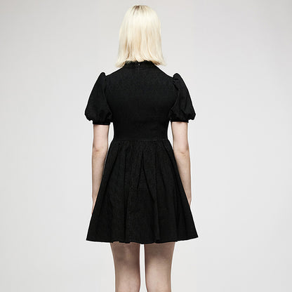 Punk Rave  Chinese Style jacquard mini dress