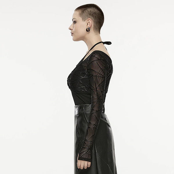 Punk Rave Chinese Style halterneck long-sleeve T-Shirt