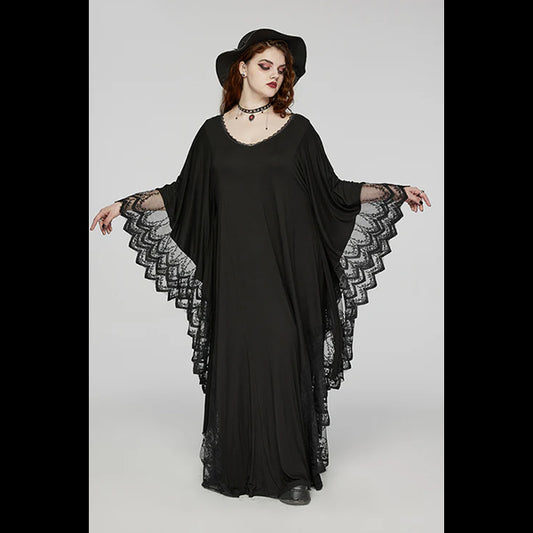 Punk Rave Eldora bat silhouette dress