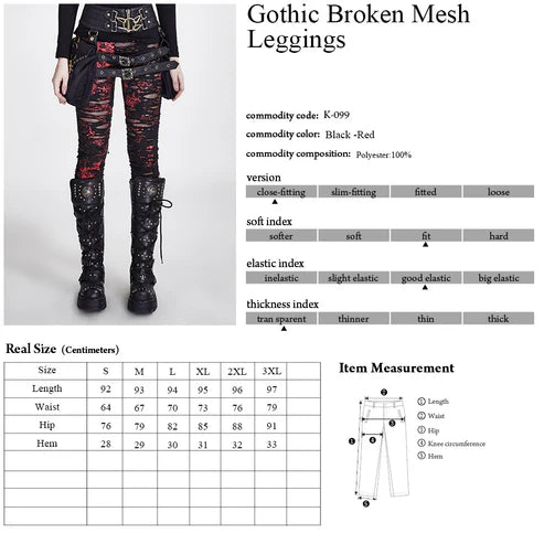 Punk Rave Gothalyptic Lara leggings