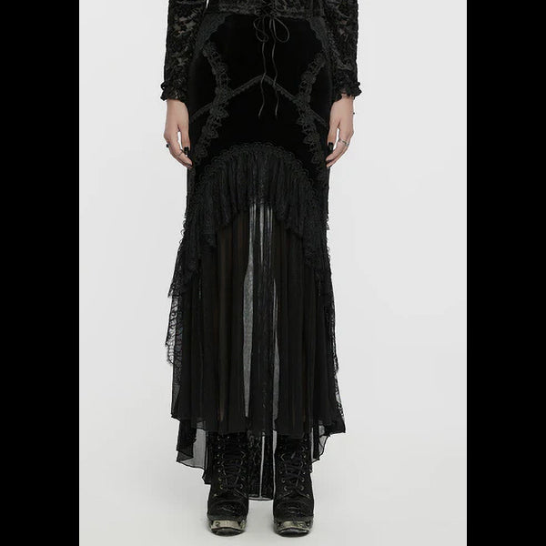 Punk Rave Minerva Fishtail Skirt