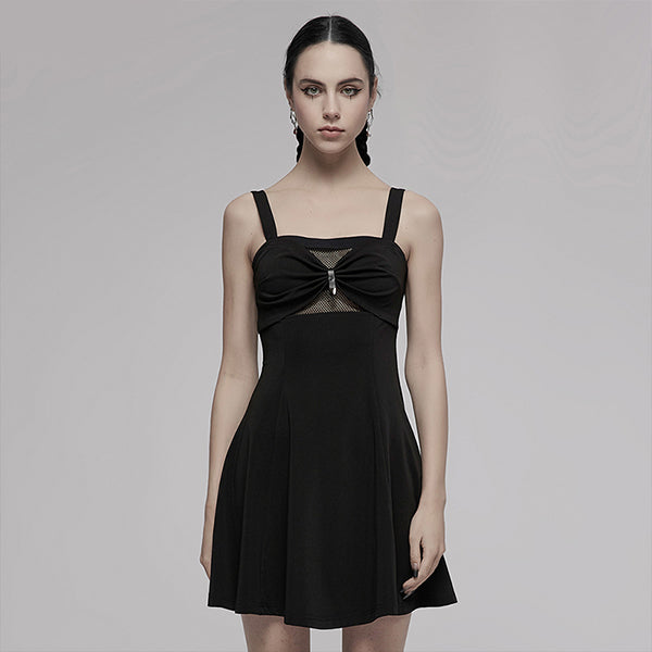 Punk Rave Sexy Suspender mini dress