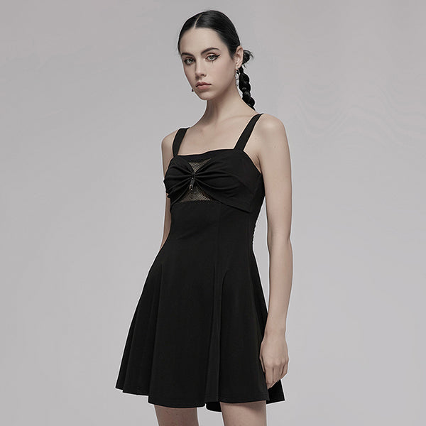 Punk Rave Sexy Suspender mini dress