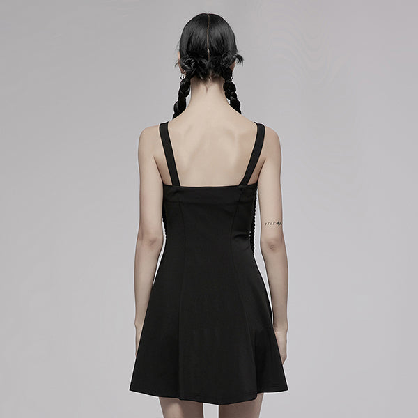Punk Rave Sexy Suspender mini dress