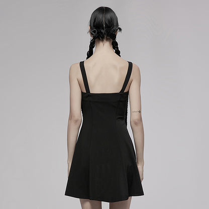 Punk Rave Sexy Suspender mini dress
