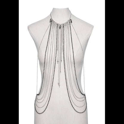 Punk Rave Vicenta chest chains necklace