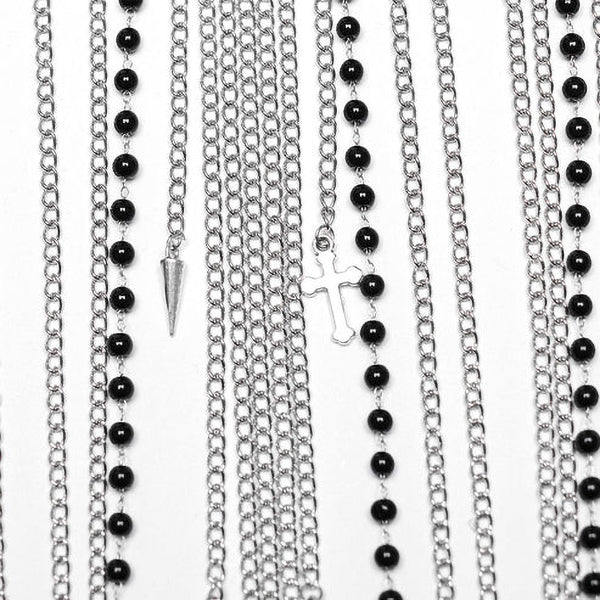 Punk Rave Vicenta chest chains necklace