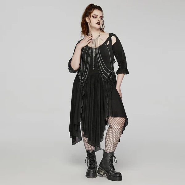 Punk Rave Vicenta chest chains necklace
