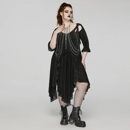 Punk Rave Vicenta chest chains necklace