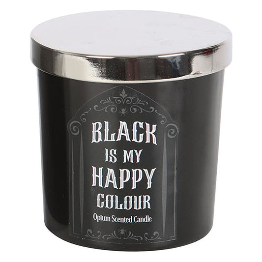 Something Different Black Is My Happy Colour candle