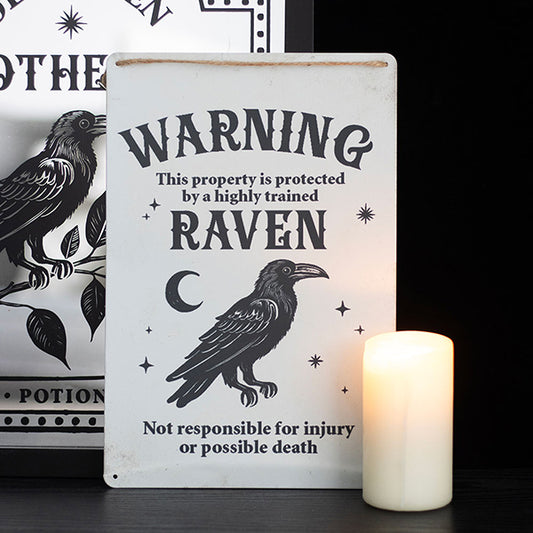 Something Different Protected By A Raven hanging sign
