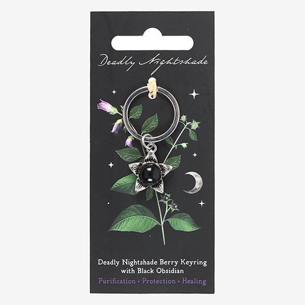 Something Different Deadly Nightshade With Obsidian keyring