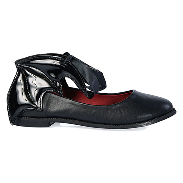 Banned Dead Of Night Bat ballerina shoes