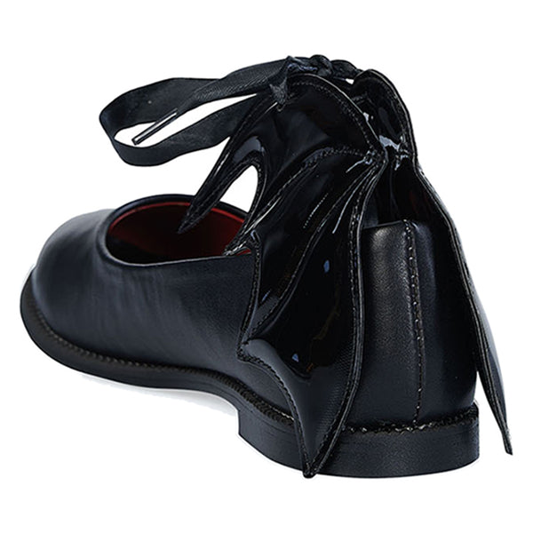 Banned Dead Of Night Bat ballerina shoes