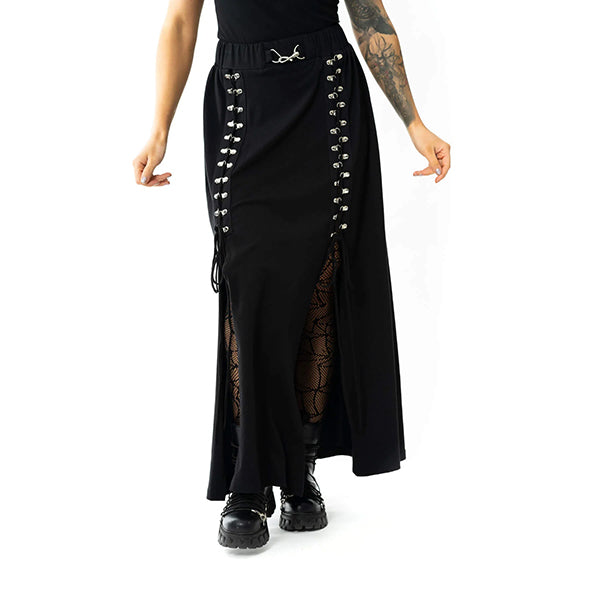 Chemical Black Ember maxi skirt