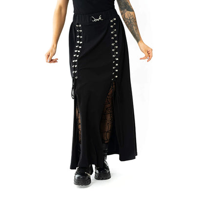 Chemical Black Ember maxi skirt