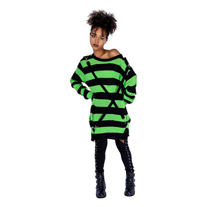Heartless Oriana black & green jumper