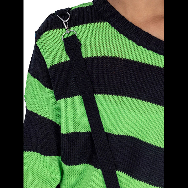 Heartless Oriana black & green jumper