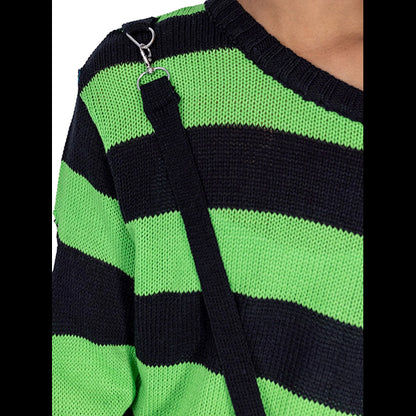 Heartless Oriana black & green jumper