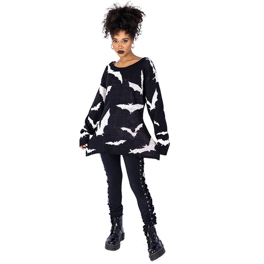 Heartless Rule The Night jumper (black & white)