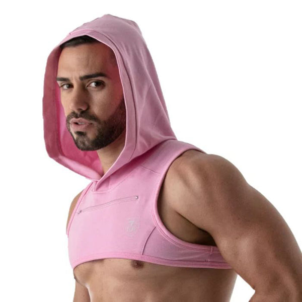 TOF Paris pink hoodie harness