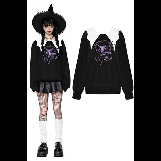 Dark In Love 'Agnes' bat-neck sweatshirt